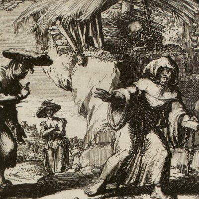 The hermit (La Fontaine, Contes, Amst. 1685) - De Hooghe