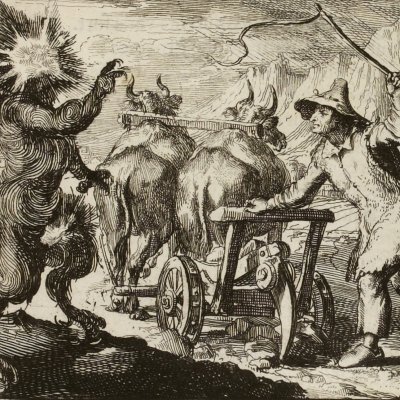 Le diable de Papefiguière (La Fontaine, Contes, Amst. 1685) - De Hooghe