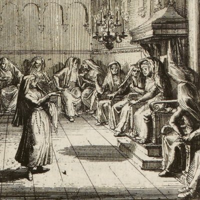 Le psautier (La Fontaine, Contes, Amst. 1685) - De Hooghe