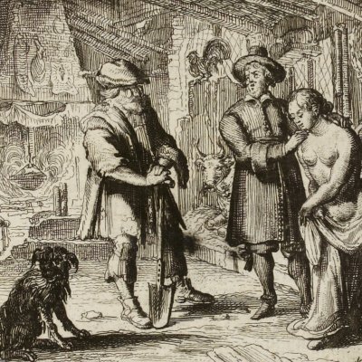 La jument du compère Pierre (La Fontaine, Contes, Amst. 1685) - De Hooghe