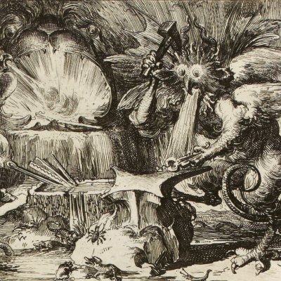 La chose impossible (La Fontaine, Contes, Amst. 1685) - De Hooghe
