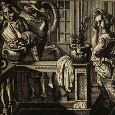 Les quiproquo (La Fontaine, Contes, Amst. 1685) - De Hooghe