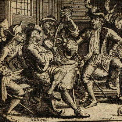 Le Gascon (La Fontaine, Contes, Amst. 1685) - De Hooghe