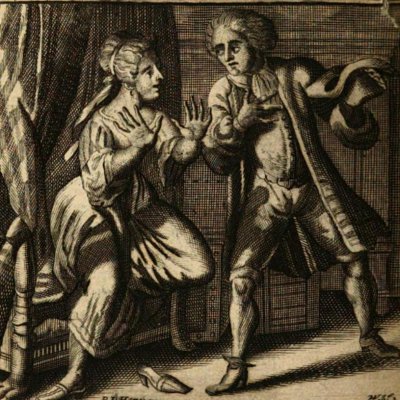 Promettre est un, tenir est un autre (La Fontaine, Contes, Amsterdam 1685) - De Hooghe