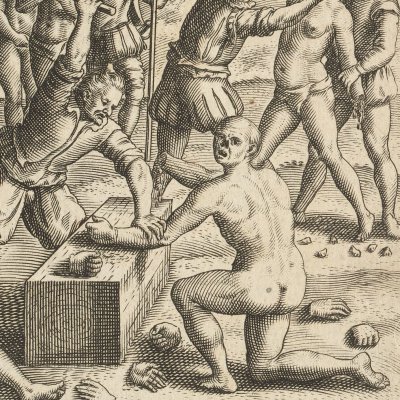 Mutilations (Las Casas, Destruction des Indes, 1598) - Th. de Bry