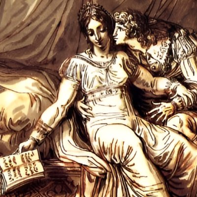Paolo et Francesca épiés par Gianciotto - Felice Giani