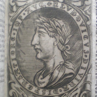 Louis I. dit le Débonnaire, roy XXIV. (Mézeray, éd. 1712)