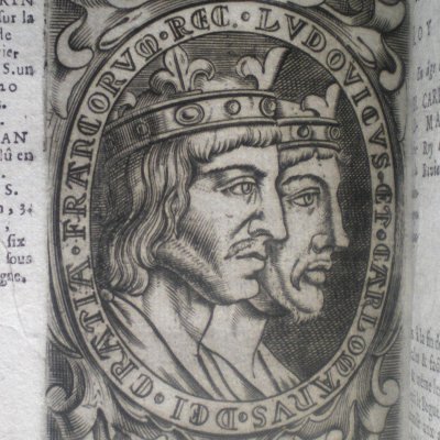 Louis III et Carloman, roy XXVII (Mézeray, éd. 1712)