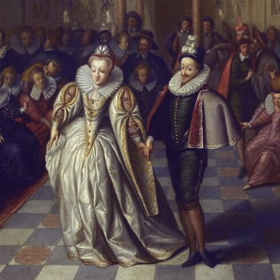 Le bal des noces du duc de Joyeuse (petite version sur cuivre, Louvre)