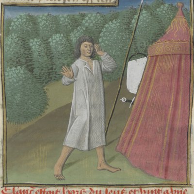 Folie de Lancelot (Lancelot du Lac, Bnf Français 116, f598v) - Evrard d’Espinques