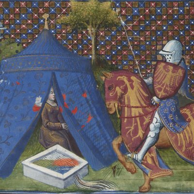 Gauvain à la fontaine changeante (Lancelot du lac,  Français 120) - M. des cleres femmes