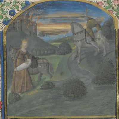La mort du roi Ban (Lancelot du lac, Ms fr 113) - Evrard d’Espinques & at.