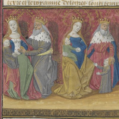 Ban de Benoïc et Bohort de Gaunes (Lancelot du lac, Ms Fr 113)