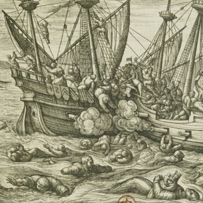 Massacre de Jésuites se rendant au Brésil (Richard Verstegan, Théâtre des cruautés…)
