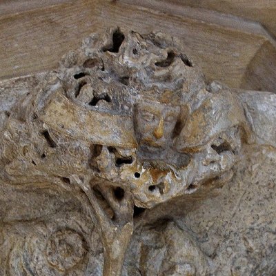 Tristan et Yseut épiés par le roi Marc (Palais Jacques Cœur, Chambre du Trésor)