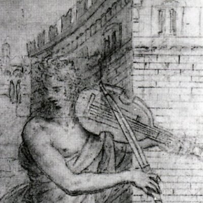 Amphion (dessin préparatoire) - Antoine Caron