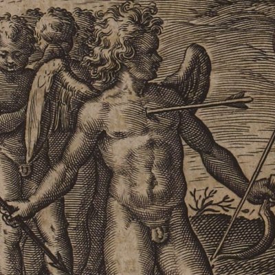 La statue de Cupidon (Les Images…, Philostrate, éd. Vigenère 1637)
