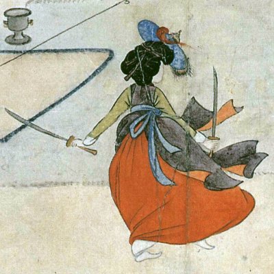 La danse des deux sabres (Hyewon pungsokdo) - Shin Yun-bok