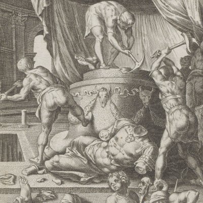 Cyrus confie à Daniel la destruction de Baal - M. van Heemskerck