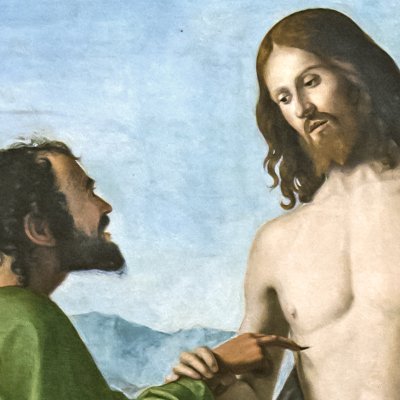 L’incrédulité de saint Thomas et l’évêque saint Magne - Cima da Conegliano