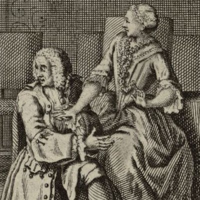 Climal aux pieds de Marianne (La Vie de Marianne, 3e partie, éd 1778)- Schley