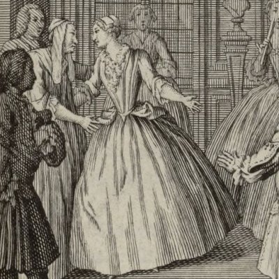 Marianne chez le ministre (La Vie de Marianne, 6e partie, éd. 1778) - Schley