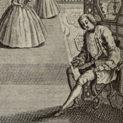 Rupture au cabinet de verdure (La Vie de Marianne, 8e partie, éd. 1778) - Schley