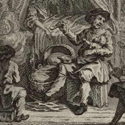 Tervire fed by M. Villot (La Vie de Marianne, part 9, ed. 1778) - Fokke