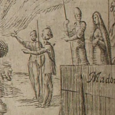 Tersandre and Damon versus Léotaris and his brother (L'Astrée, 1633, II, 6)