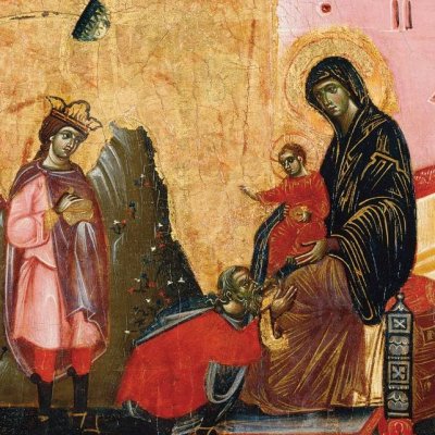 Adoration des mages (Polyptyque) - Guido da Siena