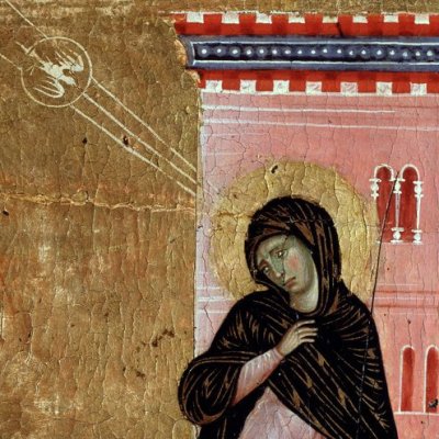 Annonciation (retable de Saint-Pierre trônant) - Guido da Siena