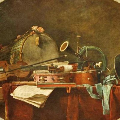Les attributs de la musique civile - Chardin