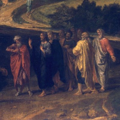 Paysage avec le Christ et ses disciples - Francisque Millet