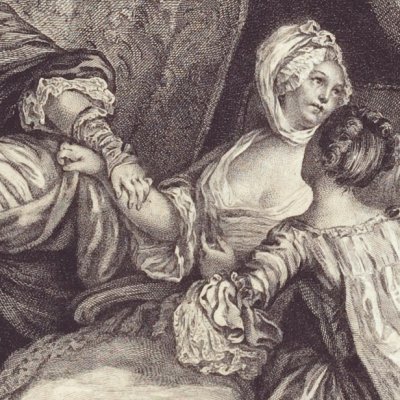 Le fruit de l’amour secret (gravure) - Nicolas Voyez le Jeune d’après Baudouin