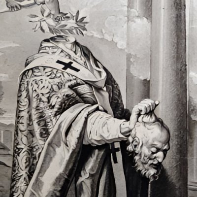 Le martyre de saint Denis, saint Éleuthère et saint Rustique - Pierre Mignard