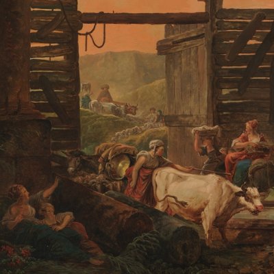 Le retour du troupeau - Hubert Robert