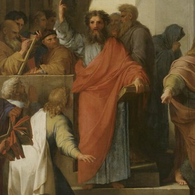 La prédication de saint Paul à Éphèse - Le Sueur
