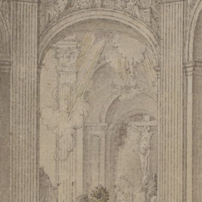Intérieur de l’église Saint-Roch à Paris en 1787