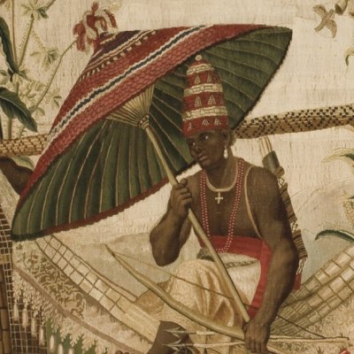 Roi porté par deux Maures (Tenture des Anciennes Indes) - Albert Eckhout