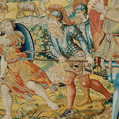 Halte de João de Castro avant la bataille de Salsette (tapisserie)