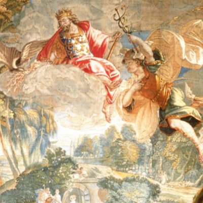 Le commerce des nymphes (Tenture de Jupiter et Mercure) - atelier de Josse de Vos d'après De Reyff