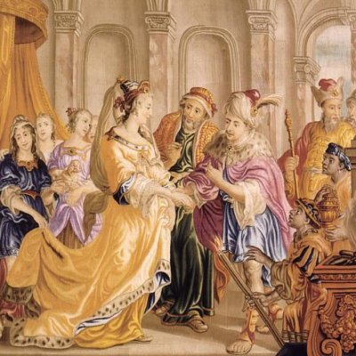 Bajazet épouse la nièce de l'empereur Manuel (Tenture de Tamerlan et de Bajazet) 