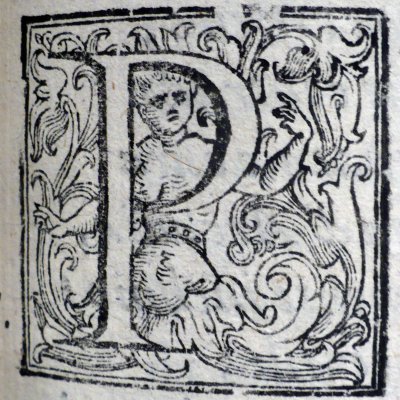 Lettrine du début de l’acte V (Pastor fido, Ciotti, 1621, in-4°)