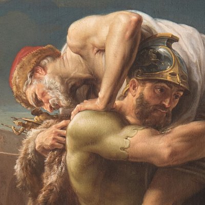 Énée fuyant Troie, avec Anchise, Ascagne et Créuse - Batoni