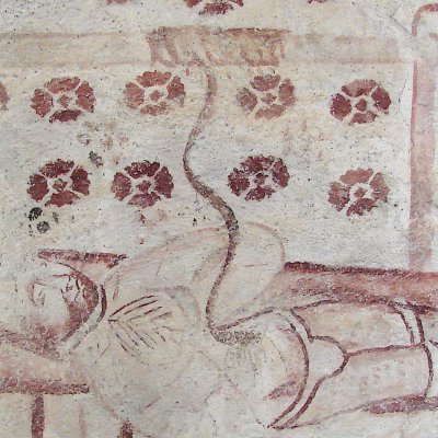 Martyre de saint Érasme (église Sainte-Marie de Båstad en Suède)