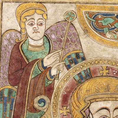 Vierge à l’enfant (Book of Kells, folio 7v°)