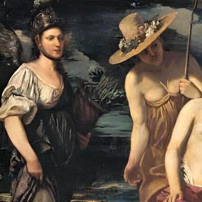 Vertumne offre des fruits à Pomone - Giovanni Francesco Guerrieri