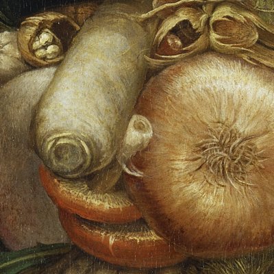L’Homme-Potager (L’Ortolano, tableau réversible) - Arcimboldo