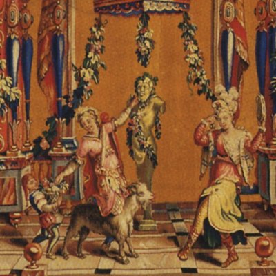 L’offrande à Pan (Tenture des grotesques) - Monnoyer