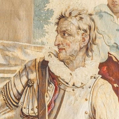 Don Quixote disarmed by the Duchess's ladies (Don Quixote set of tapestries) - Natoire